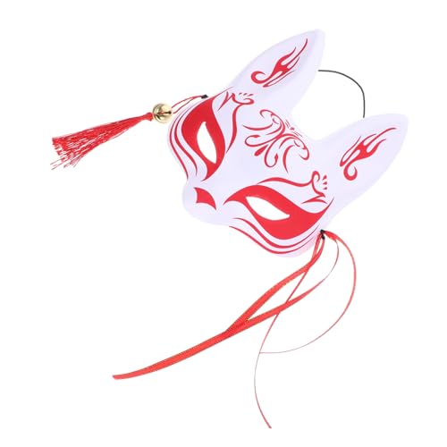 JEWEDECO -Fuchs-Maske halloween masken halloweenmaske fox mask hallowen masks gesichtsmaske halloween japanische Maske Tiermaske Fuchsmaske Halbgesichtsmaske Party-Fuchs-Maske Plastik von JEWEDECO