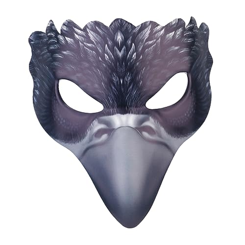 JEWEDECO Halbgesichtsmaske Aus Hochwertigem Krähen Design Für Halloween Maskerade Und Kostümpartys Ideal Partyzubehör Für Unvergessliche Auftritte von JEWEDECO