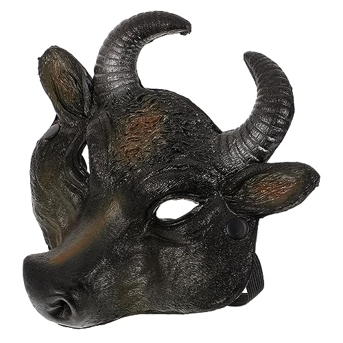 JEWEDECO Halloween-Büffelkopfmaske Karnevalsmaske Kuhkostüm Halloween-Cosplay-Kostüm Maskerade Masken Bullenkostüm halloween costume halloween kleidung Cosplay-Maskenornament Schutzmaske Pu von JEWEDECO