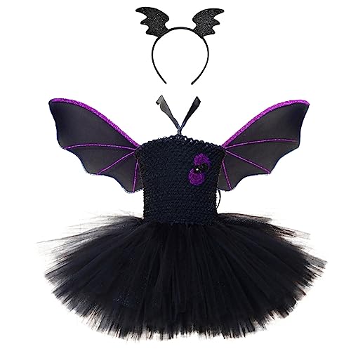 JEWEDECO Halloween Kinderkostü Set Mit Fledermausflügeln Perfektes Kostü Für Partys Performances Und Karneval Ideal Für Kleine Halloween Fans Größe Und Farbe Variabel von JEWEDECO