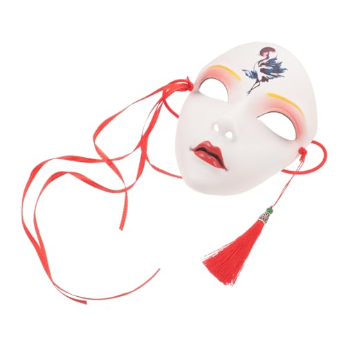 JEWEDECO Hanfu-maske Grimasse Glühen Maske Schutzmaske Augenmaske Fuchsmaske Masken Cosplay Schmücken Mantel Halloween Karikatur Funkeln Mardi Gras Mask Abdeckung Gesicht Plastik von JEWEDECO