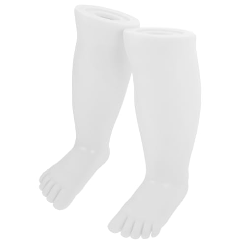 JEWEDECO Kinderfüße Babyfußform Füße Modell Mannequin Füße Schaufensterpuppe Fußpuppe Für Socken Schuhdisplay Mannequin-füße Fuß Schaufensterpuppe Schuhmodell Sockenmodell Magnet Weiß von JEWEDECO