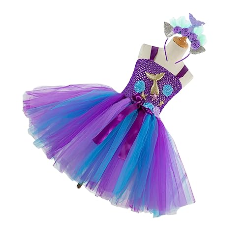 JEWEDECO Meerjungfrau-prinzessinnenkleid Tutu-rock Party-outfit Für Jungen Und Mädchen 5 Jahre 110 Cm Hd93433 von JEWEDECO