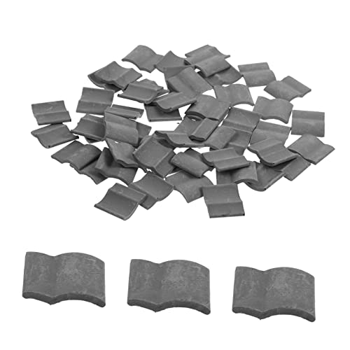 JEWEDECO Miniatur Dachziegel Mikro Dachziegel Dekoration Für Miniaturgärten Und Modelle Ideal Für Puppenhäuser Und Landschaftsbau Roof Tiles Props von JEWEDECO