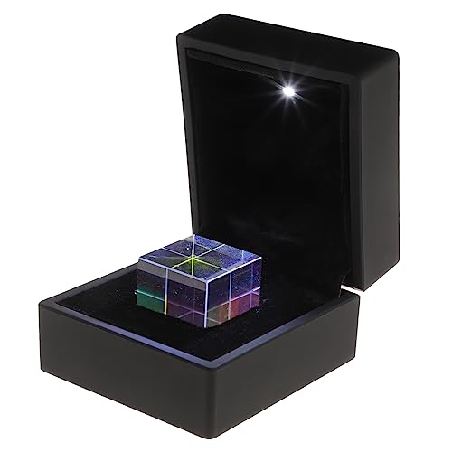 JEWEDECO Optischer Würfel Prismenwürfel Würfel Aus Wolfram Prisma Lichtwürfel Rgb-würfel Elementwürfel Klare Gläser Glaswürfel von JEWEDECO