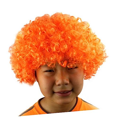 JEWEDECO Perücken Kostüm Perücke Farbe Perücke Frisur-cosplay Orangefarbene Afro-perücke Regenbogen-clown-perücke Halloween-perücke Maskerade Perücke von JEWEDECO