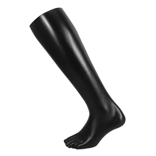 JEWEDECO Strumpffußform Manaquine Schaufensterpuppenfußständer Schuhform Socken Schaufensterpuppe Beinmodell Modell Weibliche Fußsocke Socken-mannequin-fuß-display Füße Modell Black Plastik von JEWEDECO