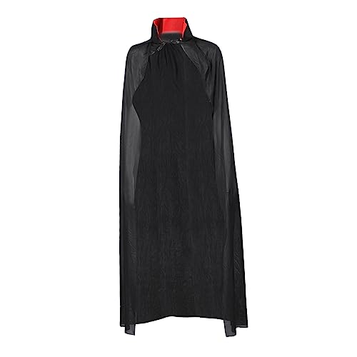 JEWEDECO Vampir-Umhang Halloweenkostüm Dämonenmantel Vampirumhang Halloween-Cosplay-Mantel Halloween Cape Halloween Costume Black Cloak Halloween-Anziehumhang Halloween-Cosplay-Kostüm Stoff von JEWEDECO