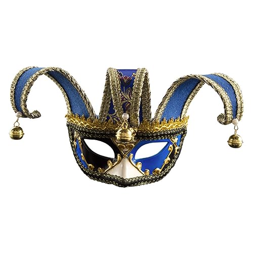 JEWEDECO Venezianische änner Maske Im Karnevalsstil Halbmaske Für Festliche Anlässe Masquerade Ball Und Kostümpartys Zufällige Augenfarbe von JEWEDECO