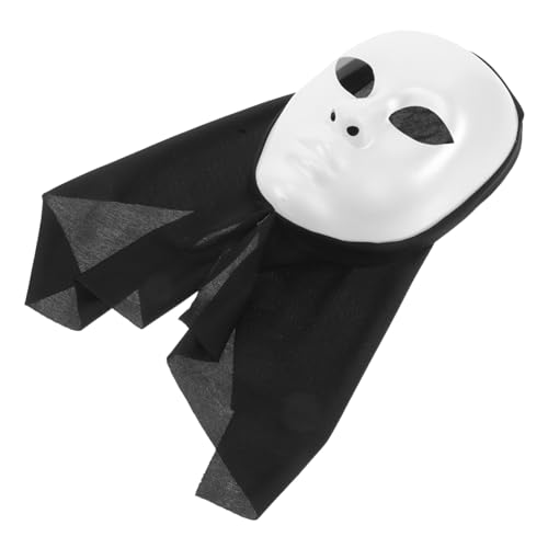 JEWEDECO Weiße Unisex Vollgesichtsmaske Für Halloween Maskerade Tanzpartys Und Themenveranstaltungen Für Männer Und Frauenkostüme Für Halloween Partys von JEWEDECO