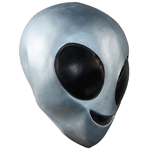 JEWEDECO dekorative alien mask halloween costume horror mask Halloween party mask Masken lustige Maske Kostüm Halloween-Alien-Gesichtsmaske Vollkopfmaske für Halloween Emulsion von JEWEDECO