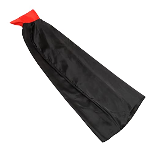 JEWEDECO schwarzer Umhang Umhang Halloween umhang Trachten Poncho Halloween Party Umhang Vampir-Satin-Umhang Kinderkostüme Kap Cosplay-Umhang für Halloween Halloween-Party-Dekor Black von JEWEDECO