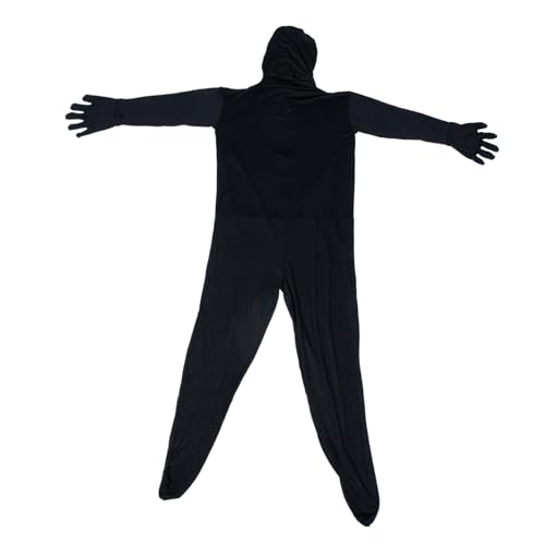 JEWEDECO unsichtbarer Mann cos halloween costume halloween kleidung lustiger Kostümanzug Bühnenkostüm Cosplay Unsichtbarkeitsumhang Halloween-Cosplay-Outfit Elasthan Black von JEWEDECO