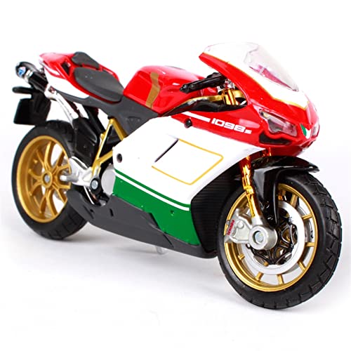 JEWOSS Für Ducati 1098S 1:18 Legierung Sportmotorradmodell Simulation Metalldruckguss Straßenrennen Motorradmodell Spielzeug Geschenke Motorrad-Modelle von JEWOSS