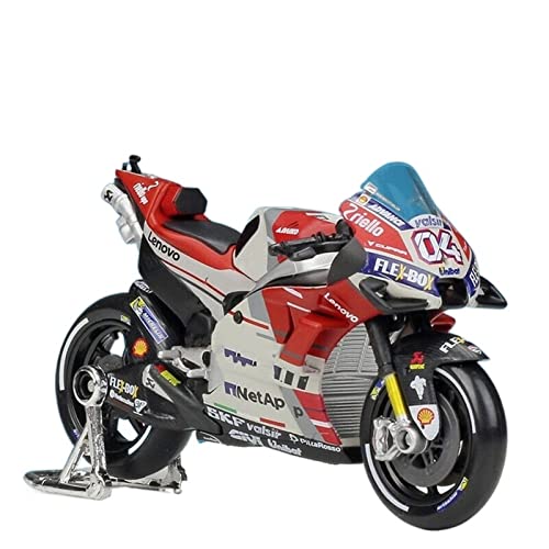 JEWOSS Für Ducati Desmosedici Maßstab 1:18 Motorrad Modell 2018 Rossi Mini Moto Souvenir Spielzeug Sammlerstück Druckguss Motorrad-Modelle(Color:NO.04) von JEWOSS