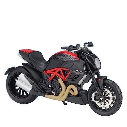 JEWOSS Für Ducati Panigale V4 S CORSE1:18 Motorradmodell Souvenir Spielzeug Sammlerstücke Mini Moto Druckguss Motorrad-Modelle(Diavel Carbon) von JEWOSS