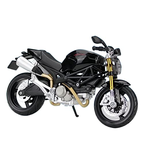 JEWOSS Für Ducati X Diavel S 1:12 Klassische Motorradmodellsammlung Druckgussmodell Geschenk Statisches Spielzeug Kraftstofftank Metall Motorrad-Modelle(Color:696 Black) von JEWOSS