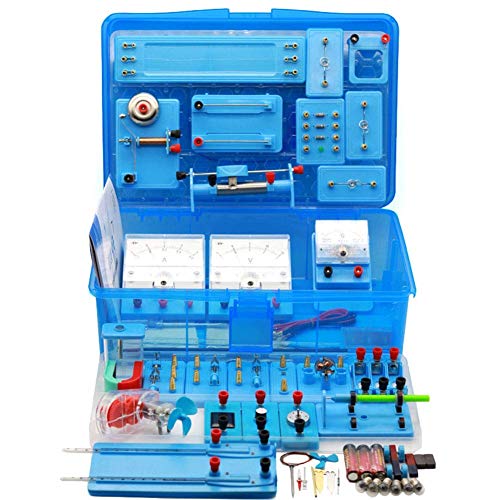 Pädagogisches Wissenschaftsmodell DIY Physik Elektrischer Schaltkreis Lern-Starter-Kit, Labor Grundlegende Elektrizität Magnetismus Experiment Bildungs-Kits für Kinder Ju von JFNHUTL