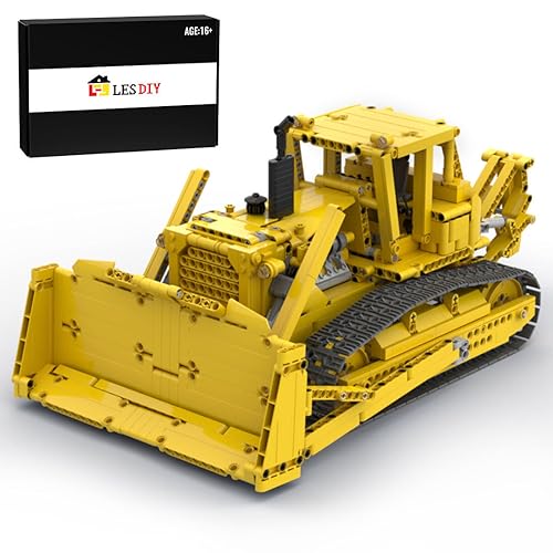 JGDLBXJY Statischer Bulldozer-Baustein für Kinder, 1583-teiliges Technik-Bulldozer-Konstruktionsmodell, kompatibel mit Lego Technic von JGDLBXJY