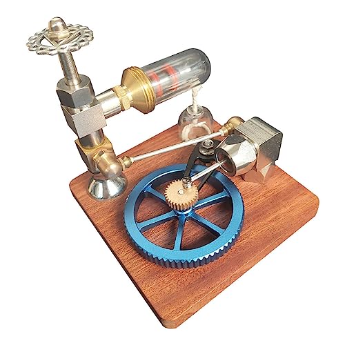 JGDLBXJY Stirlingmotormodell, Motor mit Einstellbarer Geschwindigkeit und horizontalem Schwungrad, Lernspielzeug, Geschenke für Technikbegeisterte und Kinder von JGDLBXJY