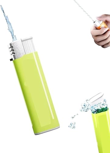 Wasserschießspielzeug-Feuerzeug, 2024 neues Wasserspray-Spielzeugfeuerzeug, Streichspielzeug, das Wasser versprüht, Sommer-Poolspielzeug für Erwachsene,Green von JHDZ