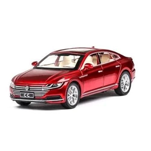 JHEONC Druckguss Simulation Modell 1 32 Für Volkswagen CC Arteon Legierung Auto Modell Druckguss Pull Back Simulation Sammlung Dekoration Display Hobby Ornament Display(Red) von JHEONC