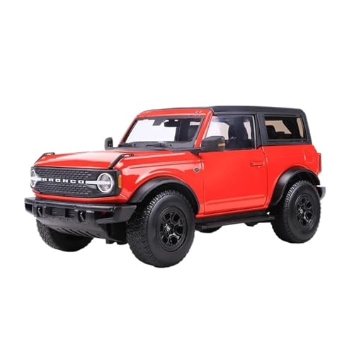 JHEONC Druckguss Simulation Modell 1:18 Für Ford 2021 Bronco Wildtrak Auto Modell Simulation Diecast Metall Klassische Sammlung Dekoration Display Hobby Ornament Display(Red) von JHEONC