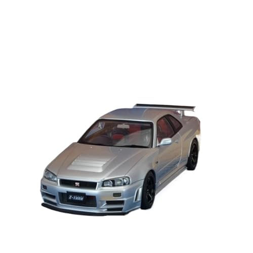 JHEONC Druckguss Simulation Modell 1:18 Für NISMO R34 GT-R Z-Tune Legierung Auto Modell Simulation Diecast Metall Klassische Sammlung Statische Anzeige Hobby Ornament Display von JHEONC