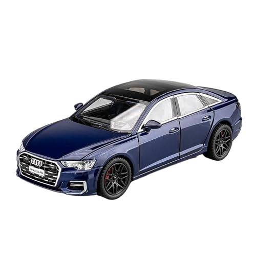 JHEONC Druckguss Simulation Modell 1:24 Für Audi A6 Legierung Auto Modell Diecast Metall Simulation Sound Licht Klassische Ornamente Sammlung Display Hobby Ornament Display von JHEONC