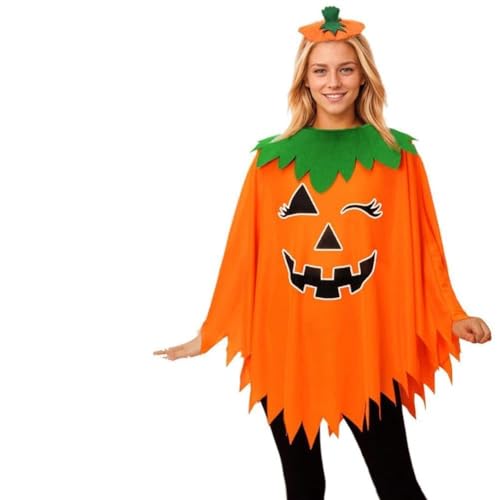 JHIALG Halloween-Umhang, Kostüm-Zubehör, Kürbis, gruseliger Party-Umhang für Cosplay-Auftritte, schwarze Hexenbühne 2025, Erwachsenenkostüme 2025, Damenkostüm, niedlich, leuchtend, Unisex, inkl JHIALG Halloween-Umhang, Kostüm-Zubehör, Kürbis, gruseliger Party-Umhang für Cosplay-Auftritte, schwarze Hexenbühne 2025, Erwachsenenkostüme 2025, Damenkostüm, niedlich, leuchtend, Unisex, inkl von JHIALG