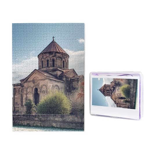 Armenische Kirche Puzzles 1000 Teile Holzpuzzle Personalisiertes Fotopuzzle für Erwachsene Bilderpuzzle Benutzerdefiniertes Puzzle Hochzeitspuzzle für Geburtstag Valentinstag Jahrestag von JHLMN