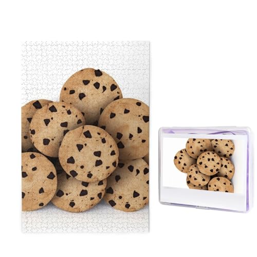 Food Chip Kekse Puzzle 1000 Teile Holzpuzzle Personalisiertes Fotopuzzle für Erwachsene Bilderpuzzle Benutzerdefiniertes Puzzle Hochzeitspuzzle für Geburtstag Valentinstag Jahrestag von JHLMN