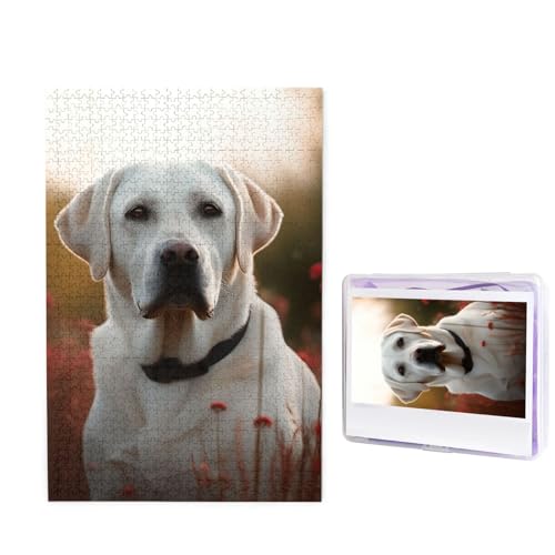 White Labrador Jigsaw Puzzles 1000 Pieces Wooden Puzzle Personalized Photo Puzzle for Adults Picture Puzzle Custom Puzzle Wedding Puzzle for Birthday Valentines Day Anniversary von JHLMN