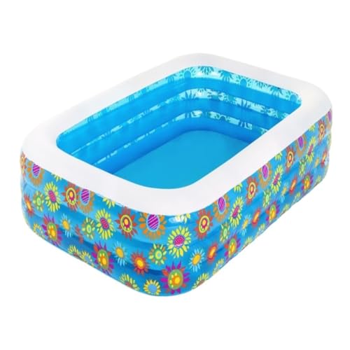 Aufblasbares Schwimmbad Aufblasbares Schwimmbad, Bedrucktes Aufblasbares Schwimmbad, Outdoor-Spielzeug, Ballbecken, DREI-Ring-Schwimmbecken Schwimmbad Kinder von JHMYOB