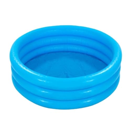 Aufblasbares Schwimmbad Aufblasbares Schwimmbad, Blaues DREI-Ring-Schwimmbecken, Familienbecken, Pool for Spielen Im Freien, Aufblasbares Badebecken Schwimmbad Kinder von JHMYOB