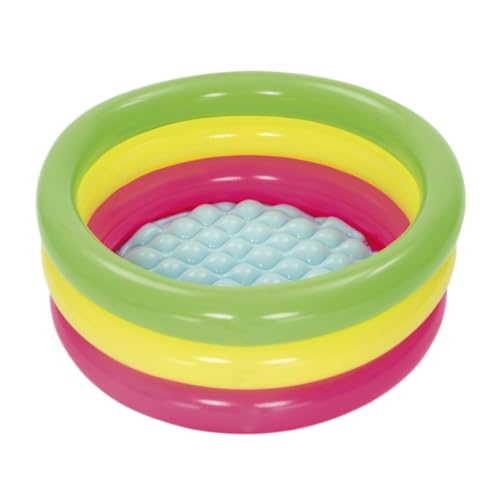 Aufblasbares Schwimmbad Aufblasbares Schwimmbad DREI-Ring-Anti-Rutsch-Planschbecken Aufblasbares Außenbecken PVC-Schwimmbecken Schwimmbad Kinder von JHMYOB