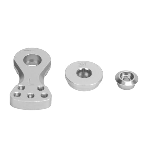 JHS-TECH Rc 25t Servo Saver, einstellbare Kraft Servo Saver Set Rc Aluminiumlegierung L Servoarm Auto Werkzeugsatz für 1/10 ferngesteuertes Fahrzeug, RC Boot (Sie färben) von JHS-TECH