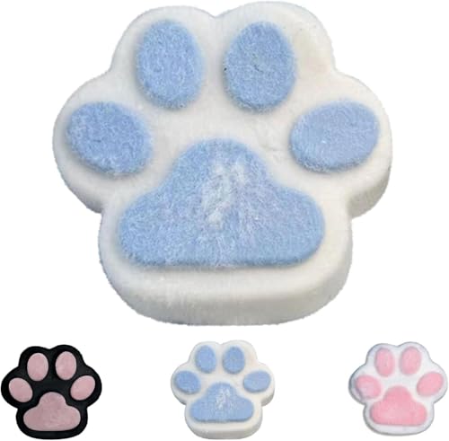 Handmade Squishy Big Cat Paw Silicone Squeeze Toys, 4.8" Cat Paw Squishy, Squishy Big Cat Paw Silicone Squeeze Toys, Squeeze Toys for Stress Relief (Blue) von JIABAOZ