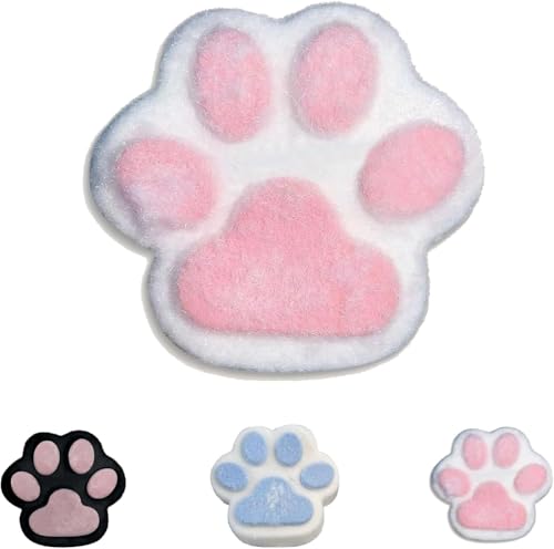 Handmade Squishy Big Cat Paw Silicone Squeeze Toys, 4.8" Cat Paw Squishy, Squishy Big Cat Paw Silicone Squeeze Toys, Squeeze Toys for Stress Relief (Pink) von JIABAOZ