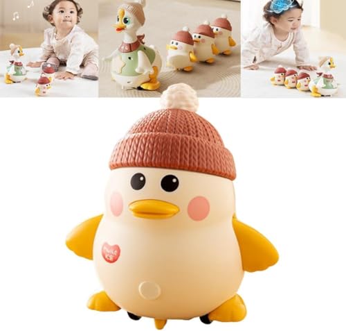 JIABAOZ Tummy Time Duck Family Toy, Swinging Crawling Walking Duck with Baby Ducks, Swinging Ducks Tummy Time Toys for Toddlers 1-3 (C) von JIABAOZ