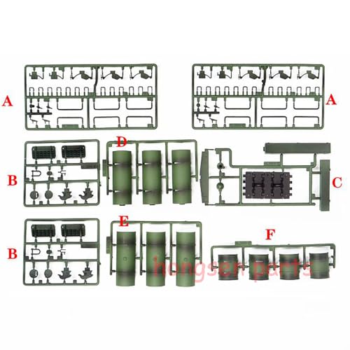 JIAFANRC DIY Zubehör Komplettset für HL HENGLONG 3909/3909-1 1/16 RC Panzer Russland T-34/85 von JIAFANRC