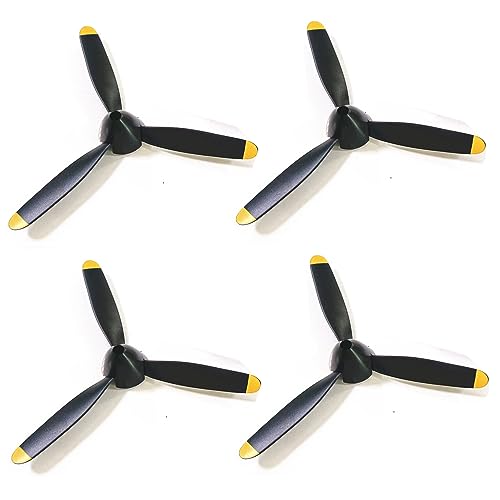 JIAFANRC Propeller P7611504 Komplettset mit 3 Flügeln für Volantex RC Flugzeug 761-15 Zero 400 mm, 4 Stück von JIAFANRC