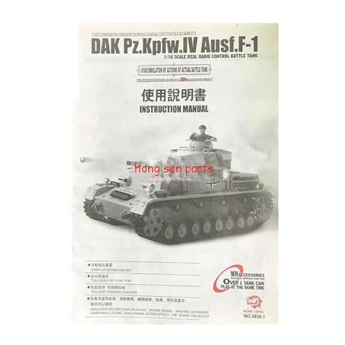 henglong 1/16 RC Panzer Handbuch/Booklet/Anleitung 3818.3838.3839.3848.3869.3878.3888A.3889.3898.3899.3908.3908.3909.3918.3938.3939, Manuell al-3858 von JIAFANRC