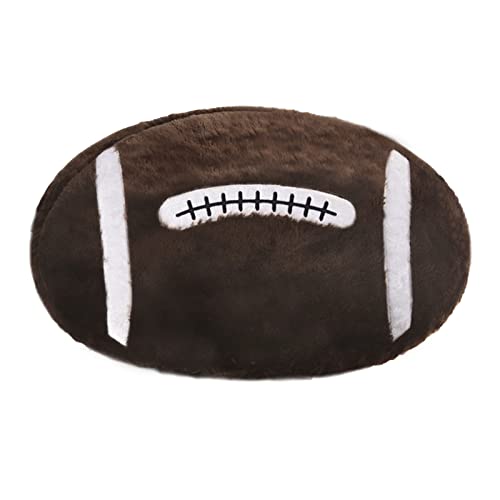 JIAHG Plüsch American Football Kissen, Flauschige Ballkissen, weiche Fußball Stuhlkissen, Plüsch Rugbyball-Kissen, Fußball Sofakissen Rückenkissen, Sport-Themenkissen für Kinder, 55 * 35cm von JIAHG