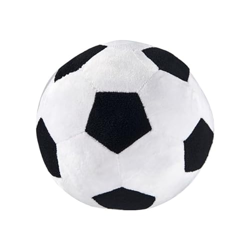 Plüsch Fußball Spielzeug,Plüsch Football Kissen, Flauschige Ball Ballkissen, 22cm Fußball Stuhlkissen Sitzkissen,Sport-Wurfkissen,Sport-Themenkissen für Kinderzimmer Dekoration, Geschenk für Kinder von JIAHG