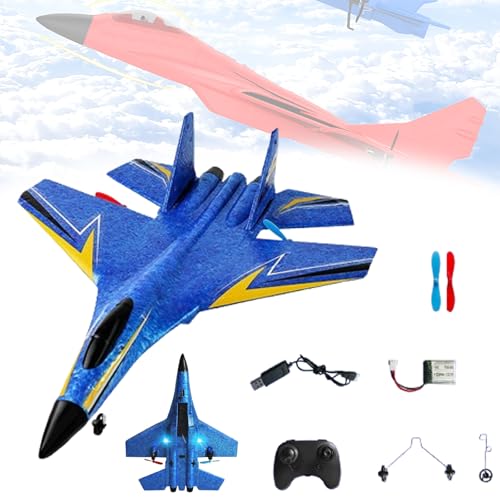 2025 New Gravity Gliders Airplane, Gravityglider, Gravity Gliders Airplane with Lights, 2.4 GHZ 2 Channels Remote Control Glider RC Planes, for New Year Gifts (Style A Blue) von JIALING