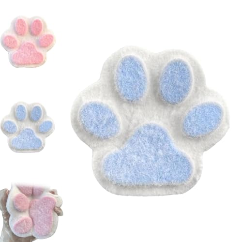 JIALING Giant Paw Squishy, Handmade Squishy Big Cat Paw Silicone Squeeze Toys for Stress Relief, 5 Inch X-Large SizeCat Paw Giant Paw Squishy Sensory Toys (Blue) von JIALING