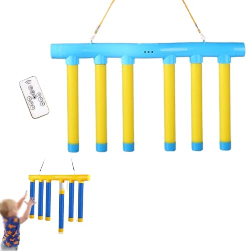 JIALING Catching Sticks Game, Drop Stick Game, Hand-Eye Coordination Training Hand Exercise, Adjustable Speed Catching Game (Blue) von JIALING