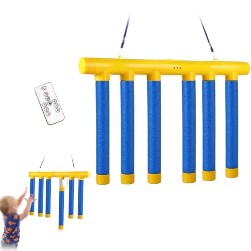 JIALING Catching Sticks Game, Drop Stick Game, Hand-Eye Coordination Training Hand Exercise, Adjustable Speed Catching Game (Yellow) von JIALING