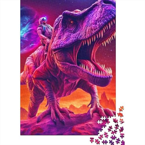 1000 Teile für Erwachsene Schwierige Puzzles Erstaunliche Dinosaurier Holzpuzzles für Erwachsene ganze Familie und die 75x50cm von JIANGENNF